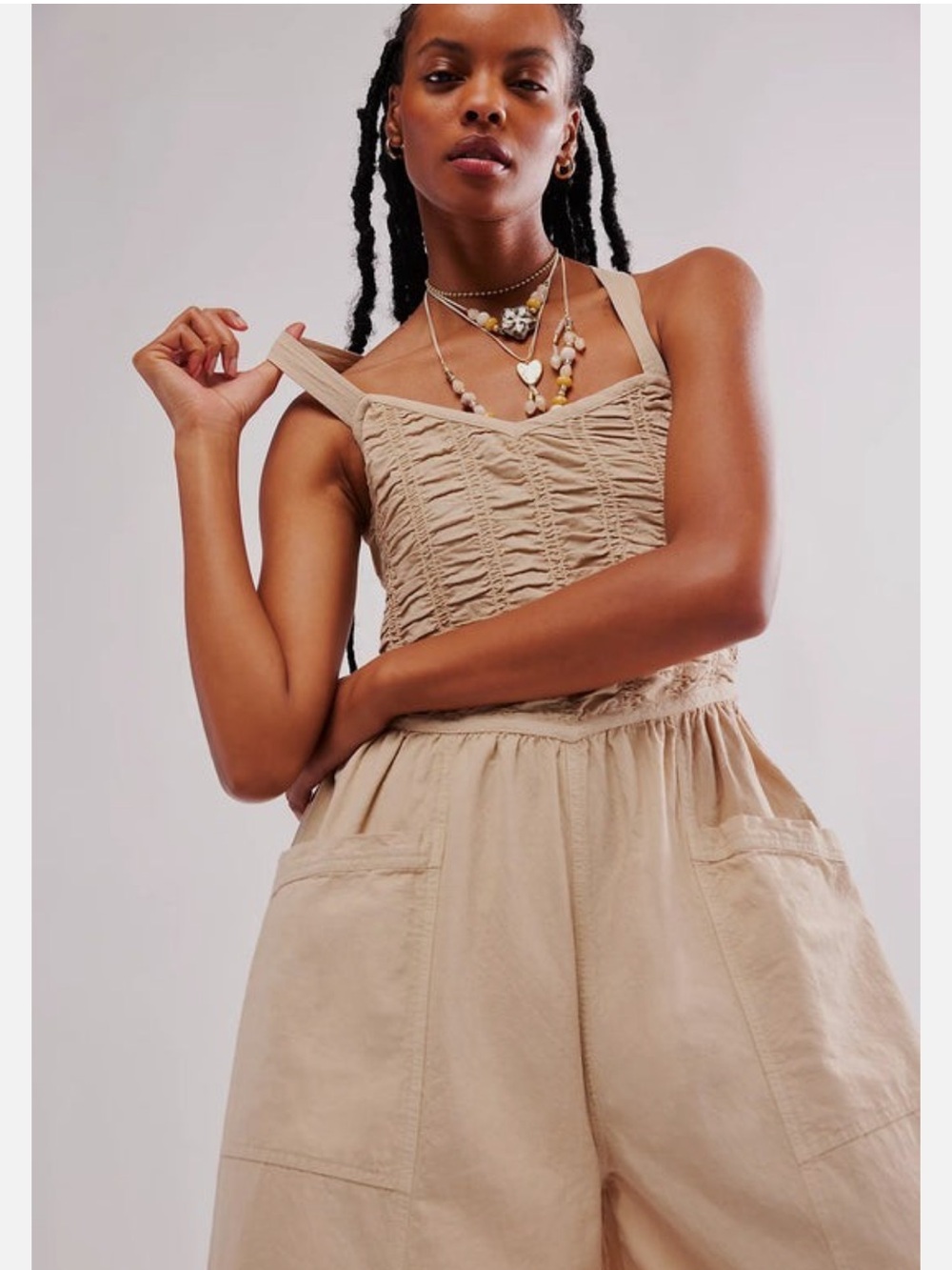 Free People Forever Always Ruched One Piece